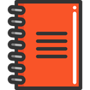 Agenda, interface, education, bookmark, Address book, Notebook, Business Tomato icon