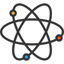science, Atomic, education, nuclear, Electron, physics DarkSlateGray icon