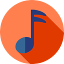 Minim, Semiquaver, Music And Multimedia, Multimedia, musical notation, Musical  Note, Whole Note Coral icon