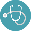 doctor, health, medical, stethoscope, Phonendoscope, Healthcare And Medical CadetBlue icon