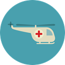 Chopper, Aircraft, Healthcare And Medical, transport, flight, emergency, Helicopter, transportation CadetBlue icon