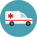medical, transportation, transport, vehicle, Ambulance, emergency, Automobile, Healthcare And Medical CadetBlue icon