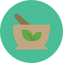 medical, education, medicine, chemical, health, Mortar, Pestle, Grinding, Healthcare And Medical CadetBlue icon