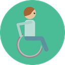 wheelchair, medical, Disabled, transport, handicap, Healthcare And Medical CadetBlue icon