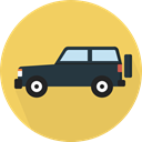 Car, transportation, transport, vehicle, jeep, Automobile SandyBrown icon