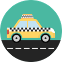 Car, transportation, transport, vehicle, taxi, Automobile CadetBlue icon