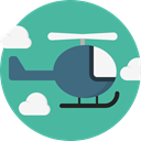transportation, transport, flight, emergency, Helicopter, Chopper, Aircraft CadetBlue icon