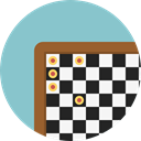 Sports And Competition, Game, chess, strategy, sport, Chess Board SkyBlue icon