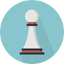 Game, chess, strategy, sport, pawn, Sports And Competition SkyBlue icon