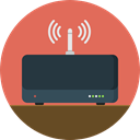 internet, Connection, Modem, wireless, wi-fi, technology, electronics, networking, Communications IndianRed icon