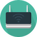 Communications, wi-fi, technology, electronics, networking, internet, Connection, Modem, wireless CadetBlue icon