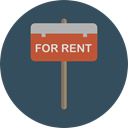 Business, signal, commerce, symbol, Commercial, signs, real estate, signals, hanging, Signaling, For Rent DarkSlateGray icon