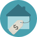 Home, house, property, real estate, For Sale CadetBlue icon
