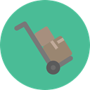 Cart, trolley, Delivery, deliver, items, Delivery Cart, Shipping And Delivery CadetBlue icon