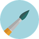 Art, Painting, Brushes, Painter, paint brush, Art And Design, Artist, Tools And Utensils, Edit Tools LightBlue icon