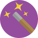 wizard, witch, magician, Edit Tools, magic wand, Tools And Utensils, Witchcraft DarkOrchid icon