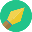 Pen, education, writing, Calligraphy, Tools And Utensils, Signing, Edit Tools, Fountain Pen LightSeaGreen icon