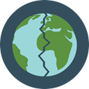 planet, plant, nature, leaves, ecology, Planet Earth, Earth Globe, Ecologic, Maps And Location, Ecology And Environment DarkSlateGray icon