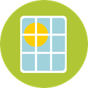 green energy, Ecological, Solar Panel, power, sun, Ecology And Environment YellowGreen icon