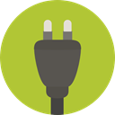 electronics, Socket, plug, technology, electronic YellowGreen icon