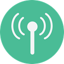 antenna, electronics, Communications, Wireless Connectivity, Wireless Internet CadetBlue icon