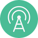 antenna, electronics, Communications, Wireless Connectivity, Wireless Internet CadetBlue icon