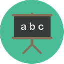 school, Class, Eraser, education, Blackboard CadetBlue icon