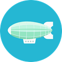 Hydrogen, Flying, Aircraft, zeppelin, transportation, transport LightSeaGreen icon