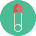 tools, tool, safety, pin, children, pins, coucou, Safety Pin, Kid And Baby CadetBlue icon