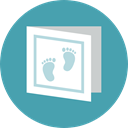 baby, newborn, Greeting Card, Kid And Baby CadetBlue icon