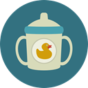 food, milk, feeding, Tools And Utensils, Feeding Bottle, Food And Restaurant, Kid And Baby SeaGreen icon
