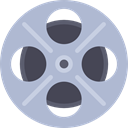 film, movie, miscellaneous, cinema, interface, technology, film reel, video player, filming LightSteelBlue icon