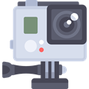 digital camera, camcorder, technology, electronics, domestic, video camera, gopro Gainsboro icon