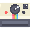 photo camera, Camera, photo, photography, technology, electronics, vintage, Polaroid, photograph AntiqueWhite icon