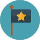 flag, flags, Peace, symbol, Country, Nation, Maps And Flags CadetBlue icon