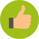 Finger, Like, thumb up, Hands, Gestures, Hands And Gestures YellowGreen icon