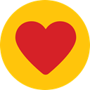 Like, shapes, Peace, lover, loving, Shapes And Symbols, Heart, interface Gold icon