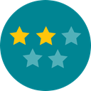 rate, rating, shapes, signs, star, Favorite, Stars, Favourite, Shapes And Symbols DarkCyan icon