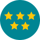 Favourite, rate, rating, shapes, signs, Shapes And Symbols, star, Favorite, Stars DarkCyan icon