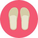footwear, flip flops, Summertime, Fas, fashion, sandals Salmon icon