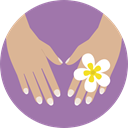 Hand, Beauty, treatment, manicure RosyBrown icon