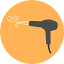 Beauty, Accesory, Hairdryer, Grooming, Beauty Salon, Furniture And Household SandyBrown icon