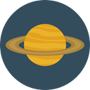 planet, science, education, saturn, Astronomy, solar system DarkSlateGray icon
