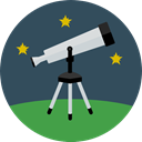 science, education, Observation, space, telescope, Tools And Utensils DarkSlateGray icon