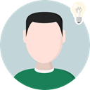 Idea, user, medical, head, education, Avatar, Thinking, Brain, Seo And Web LightGray icon
