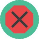 forbidden, prohibition, signs, Signaling, Close, cancel, Error, cross CadetBlue icon