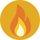 miscellaneous, fire, Element, Flame, nature, Burning, danger Goldenrod icon