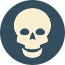 medical, Dead, skull, poison, dangerous, signs, Poisonous, Healthcare And Medical DarkSlateGray icon