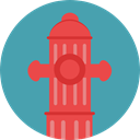 Protection, water, buildings, firefighter, fire hydrant, Architecture And City CadetBlue icon