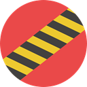 Caution, Construction, Barrier, Obstacle, Construction And Tools Tomato icon